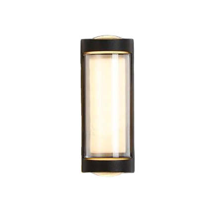 Sleek Dual-Directional Outdoor Wall Light with Modern Arc & Rectangular Designs-Lighom