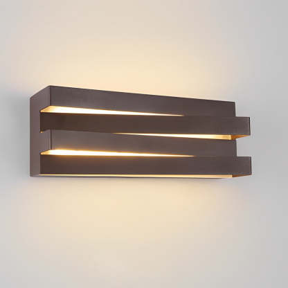 Lighom modern geometric brown wall sconces in synthetic metal acrylic