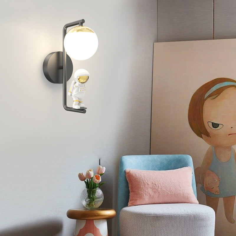Cartoon Astronaut Decor Three Step Dimming Modern LED Wall Lights Fixture-Lighom