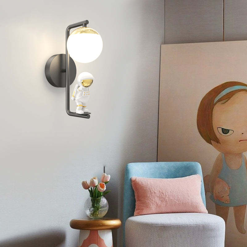 Cartoon Astronaut Decor Three Step Dimming Modern LED Wall Lights Fixture-Lighom