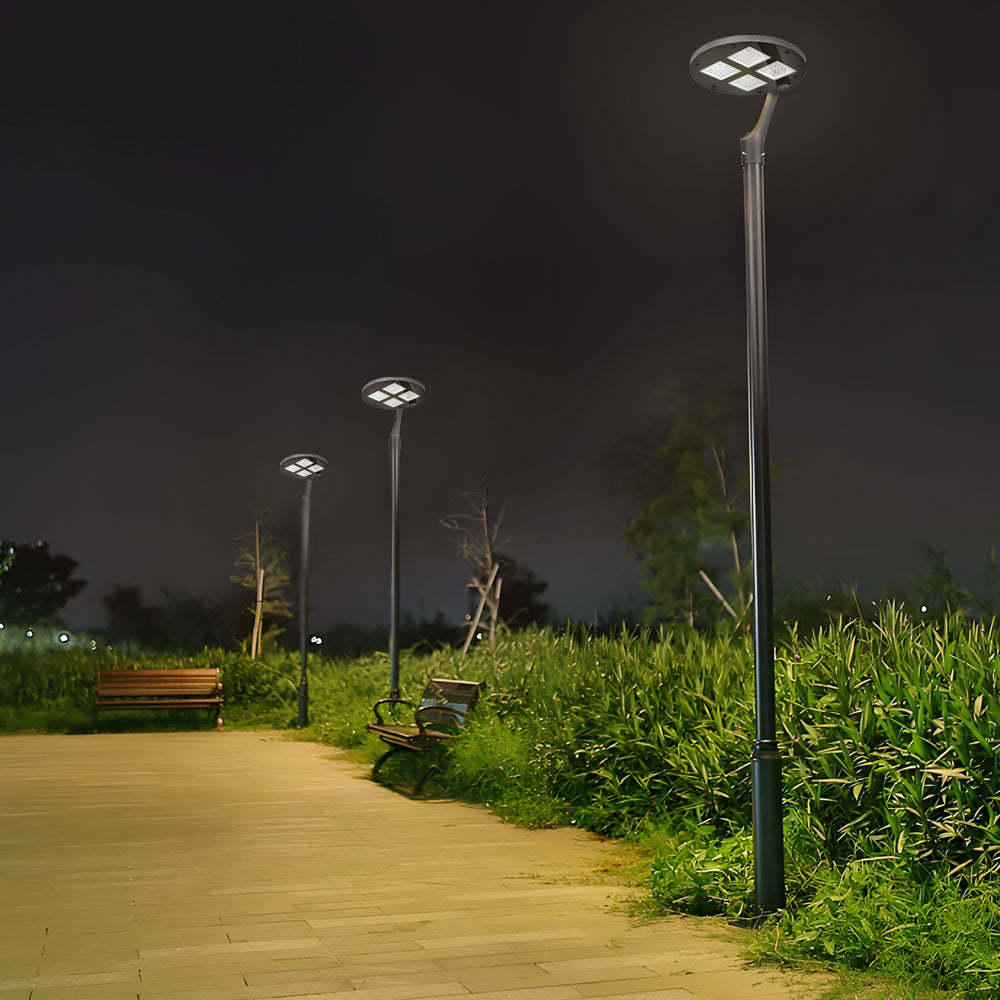 Round Waterproof LED Single/Two Arm Post Top Light-Lighom