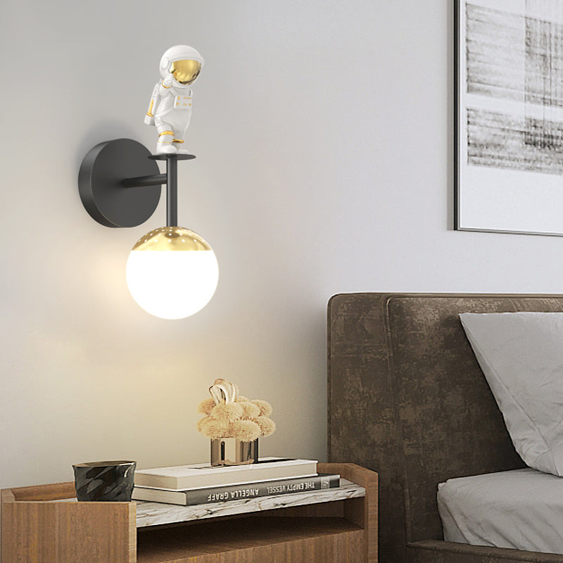 Cartoon Astronaut 3-Step Dimming LED Modern Wall Sconce