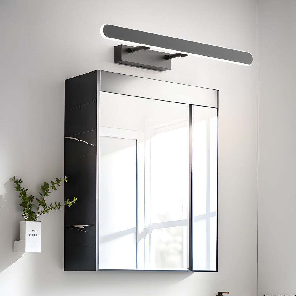 Minimalist Matte Black LED Acrylic Bathroom Vanity Bar