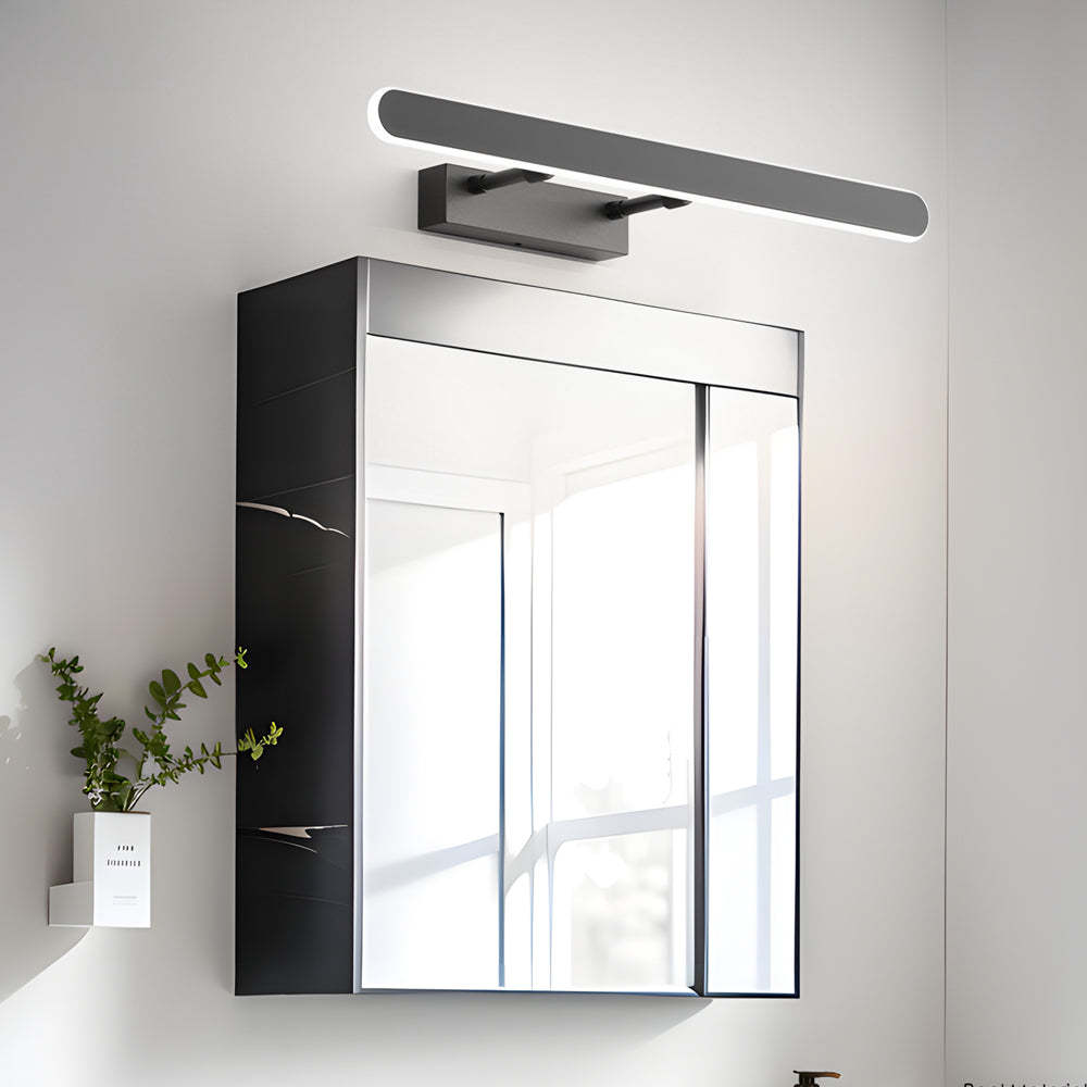 Minimalist Matte Black LED Acrylic Bathroom Vanity Bar