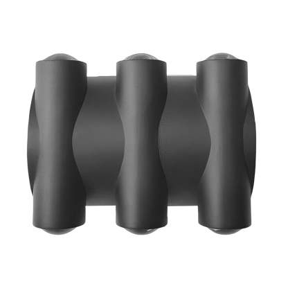Up and Down Light LED Waterproof Black Modern Wall Washer Light Wall Lamp-Lighom
