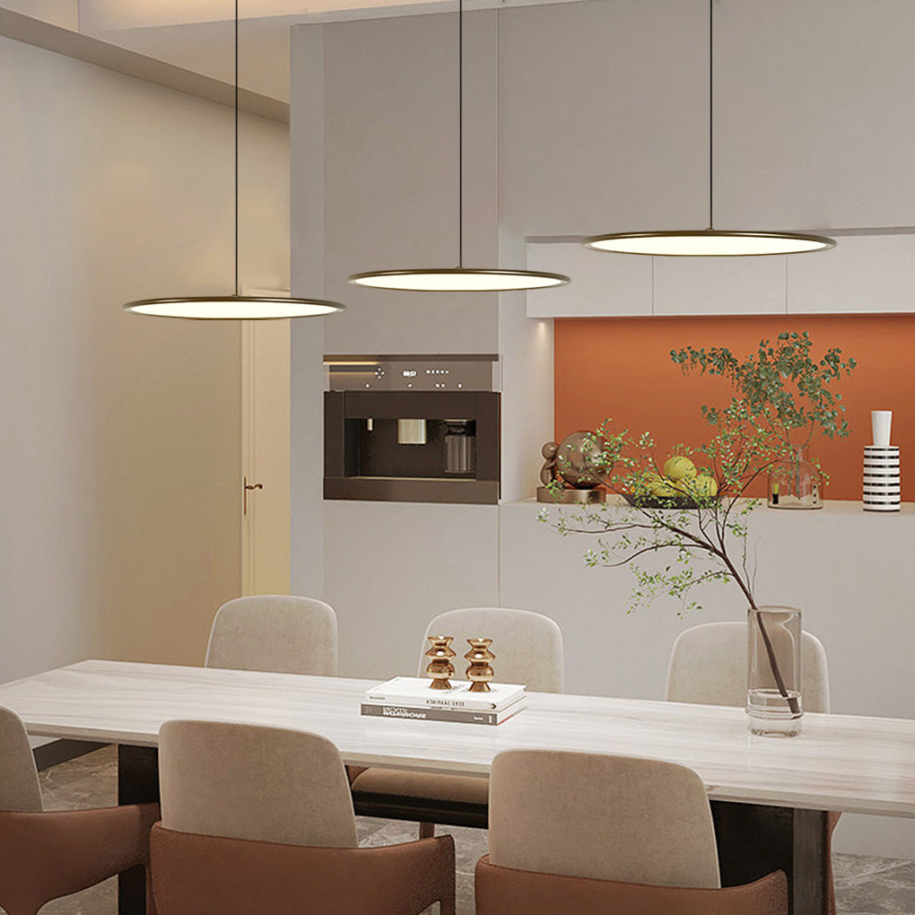 Minimalist Circle Linear Industrial Pendant