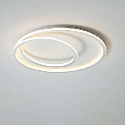 Nordic Minimalist Double Circle LED Flush Mount Light