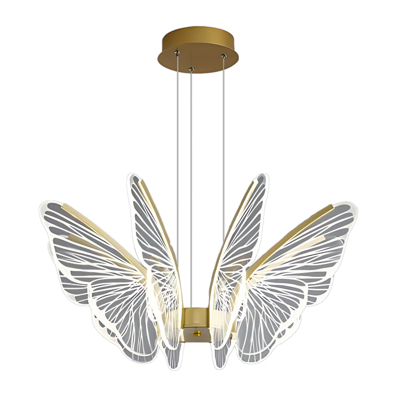 Butterflies LED Dimmable with Remote Control Modern Chandelier Hanging Lamp-Lighom