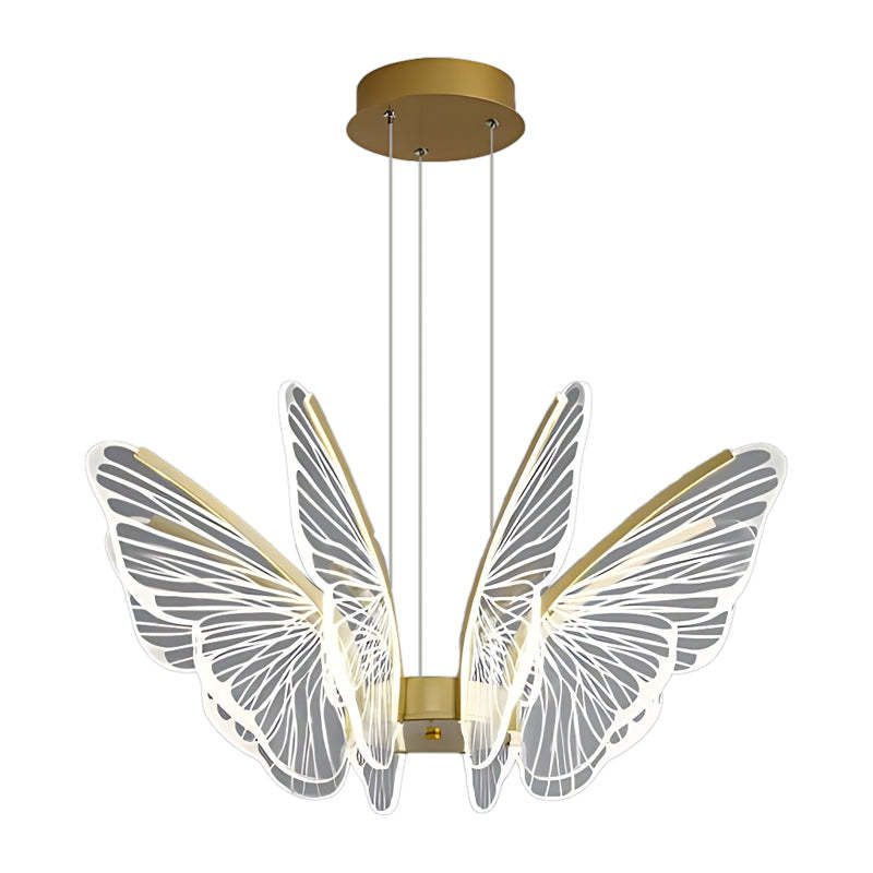 Butterflies LED Dimmable with Remote Control Modern Chandelier Hanging Lamp-Lighom