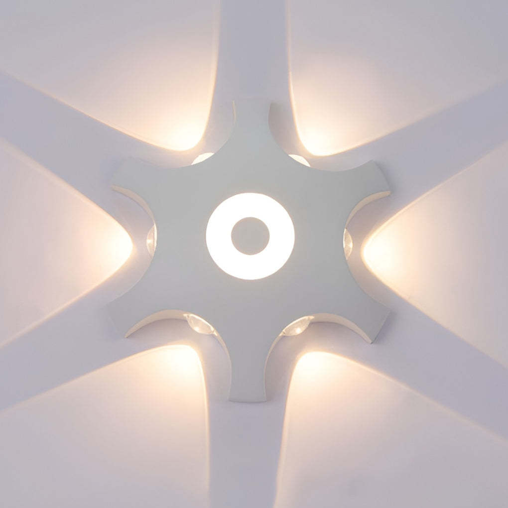 Flower Shaped LED Waterproof Nordic Wall Washer Lights Wall Sconces Lighting-Lighom