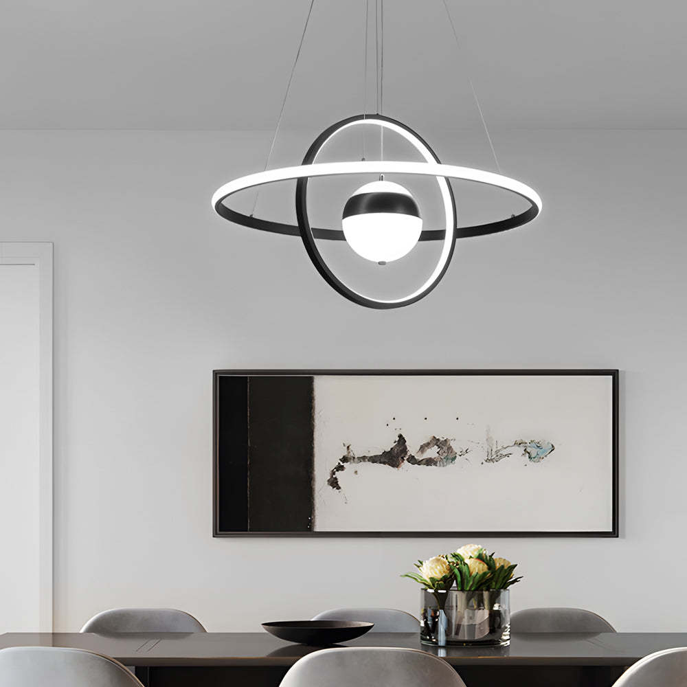 Circular Ring Planet Modern Dining Chandelier