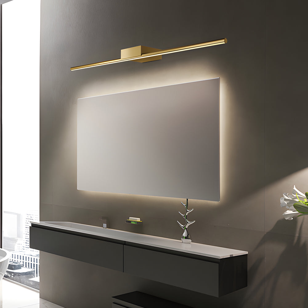Lighom creative cylinder brushed gold bathroom vanity lighting — 23.6" L x 4.3" W x 1.5" H
