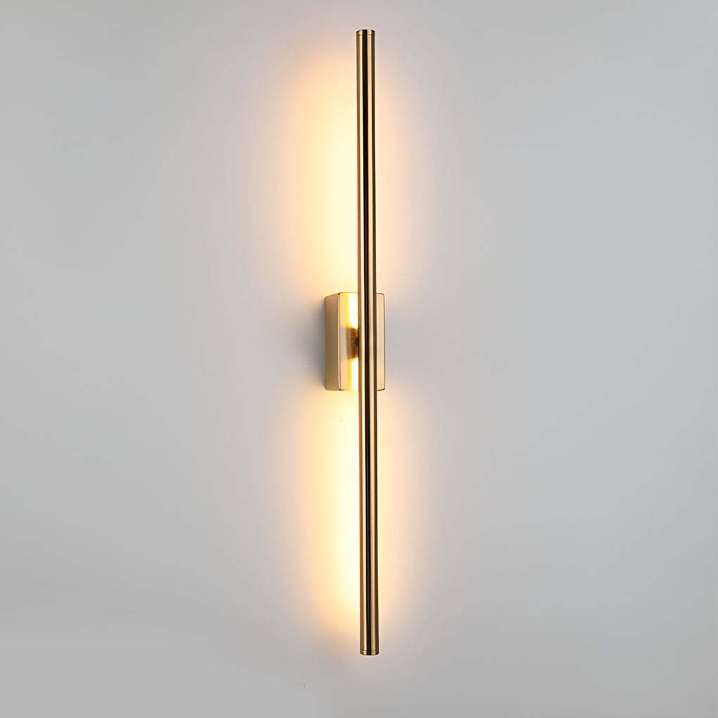 Electroplated Metal Strip LED Modern Wall Sconce Lighting Wall Lamp-Lighom