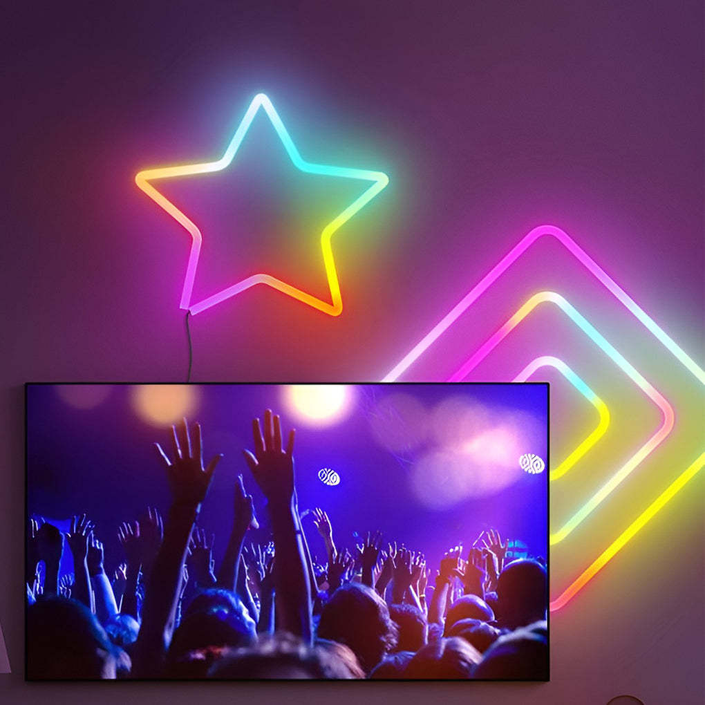 Wireless Control RGB LED Strip Lights Rope Light Flexible DIY Modeling-Lighom