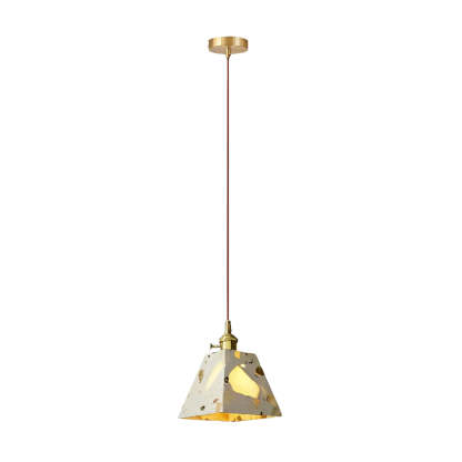 Retro Terrazzo Concrete Nordic LED Chandelier
