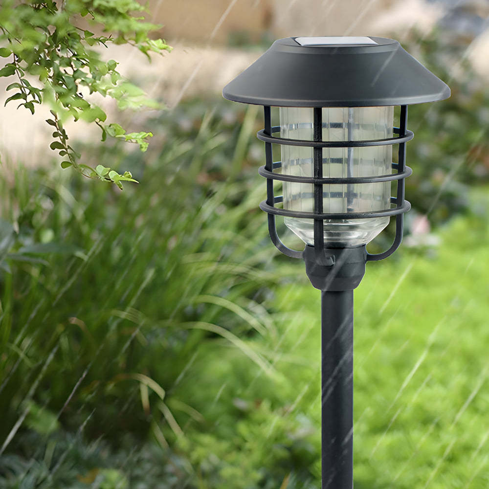 22.8-in Black Mini Torch Solar Pathway Lights Outdoor Lawn LED Lights-Lighom