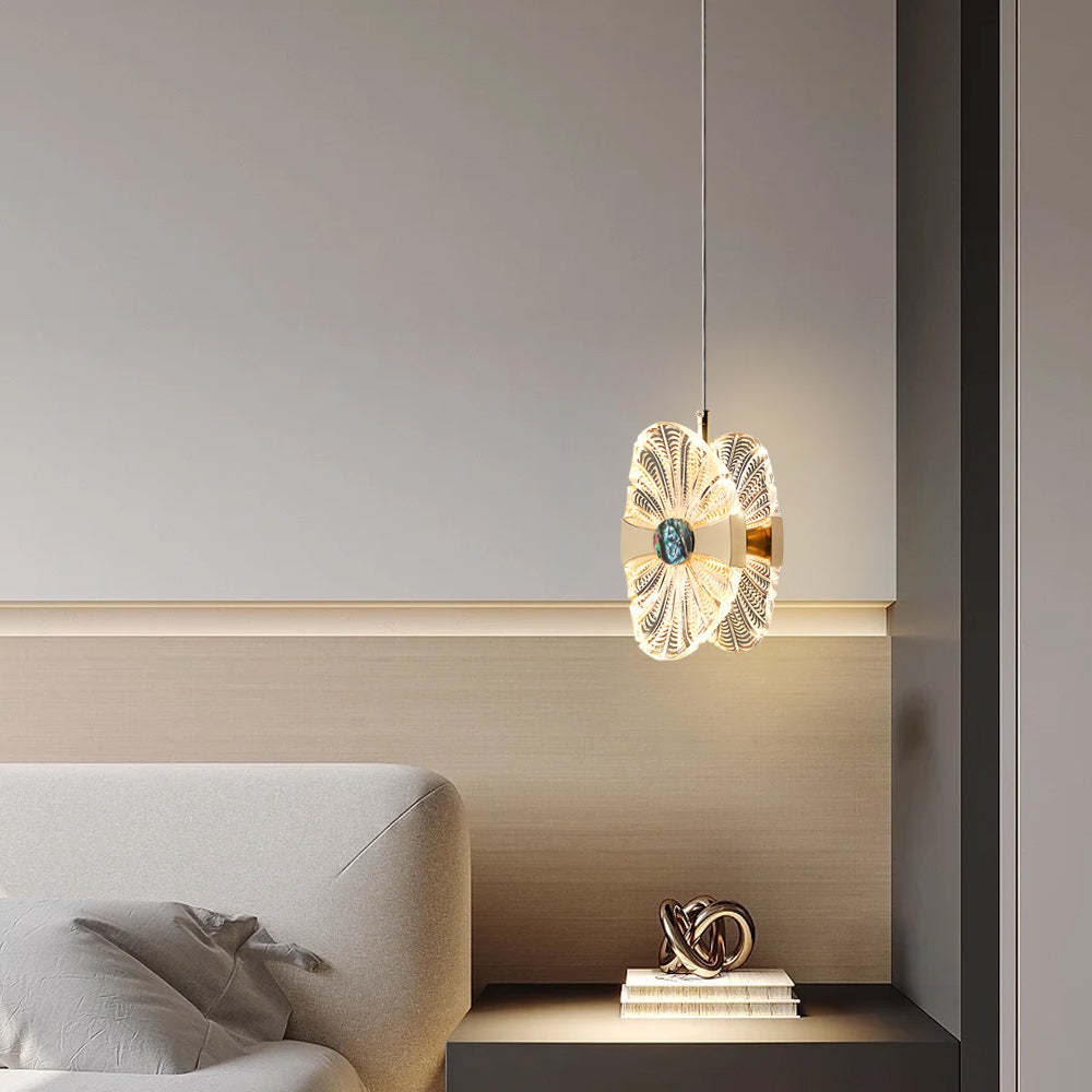 Acrylic Lotus Leaf Dimmable Modern Pendant Light