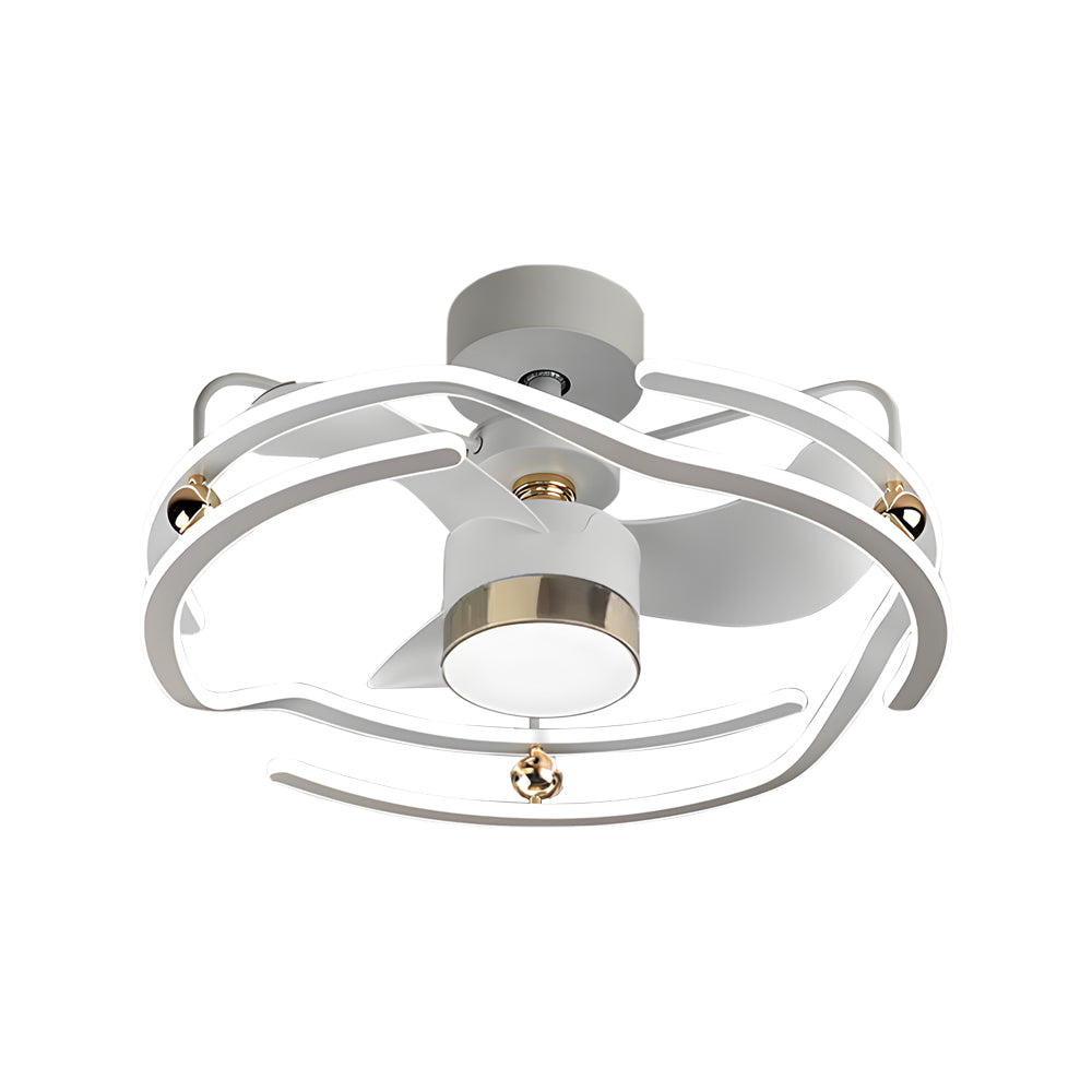 23.6 in. Low Profile Dimmable Ceiling Fan with Remote