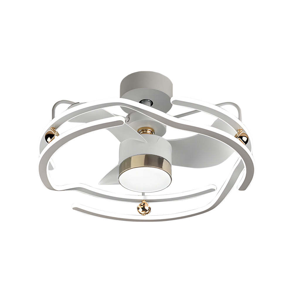 23.6 in. Low Profile Dimmable Ceiling Fan with Remote