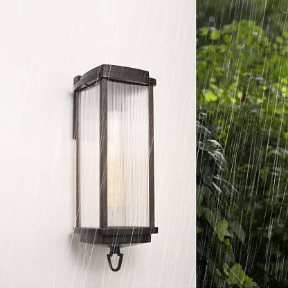1 Head 19.7-inch Outdoor Wall Lantern Sconce-Lighom