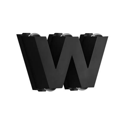N/V/W Letters Creative Waterproof Modern LED Outdoor Wall Sconce Lighting-Lighom