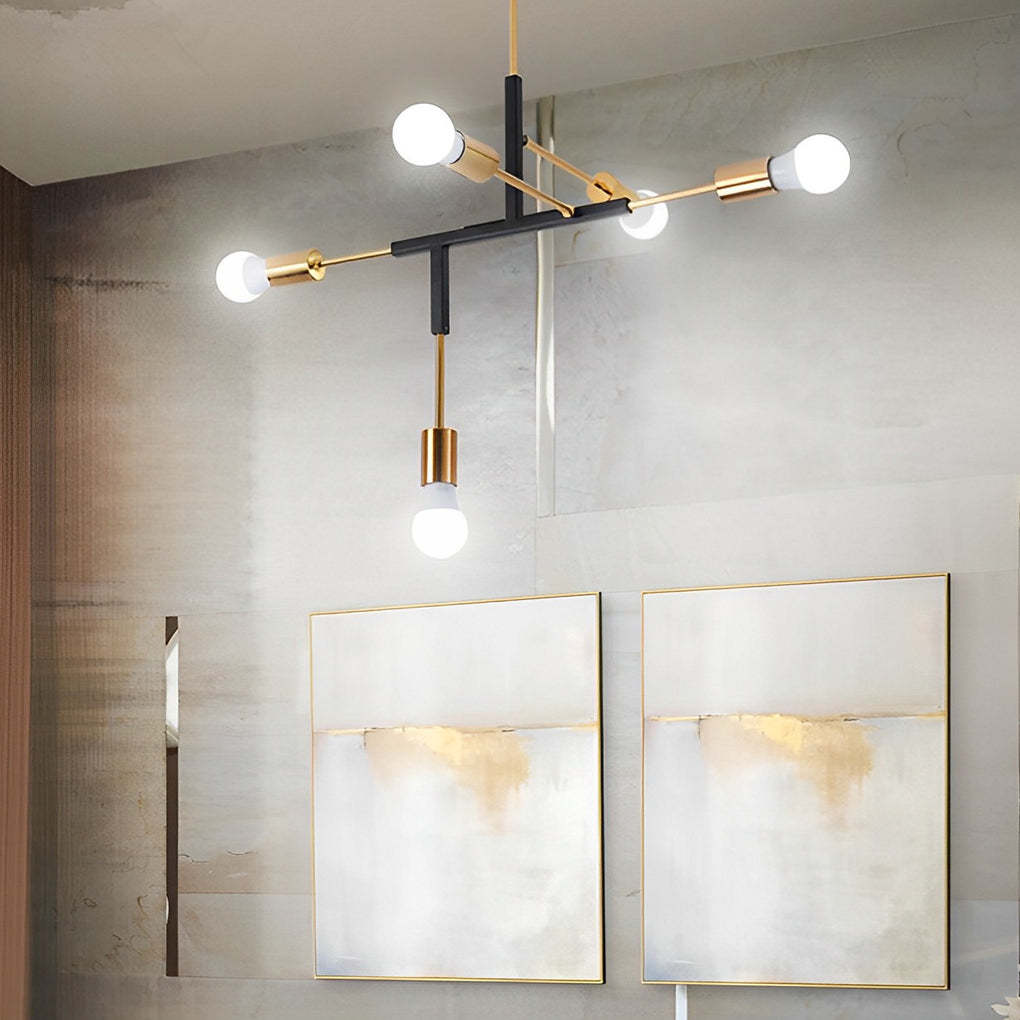 5-Light Branch Iron Modern Pendant Chandelier