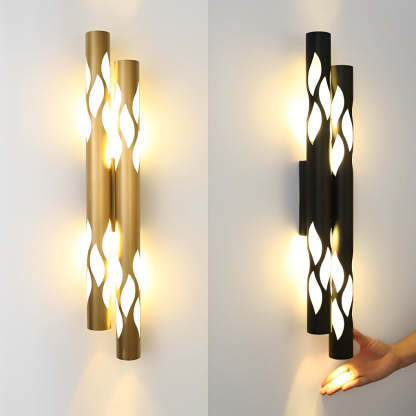 Flames Hollow Up And Down Lighting LED Nordic Wall Sconce Lighting-Lighom