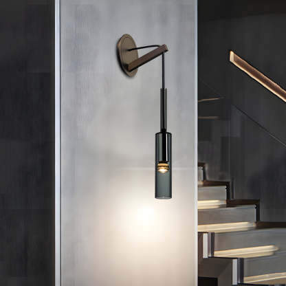Nordic Copper Finish Wall Lights with Suspending Cord Stairway Wall Mounted Sconce-Lighom