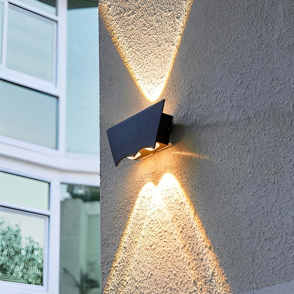 Creative Up and Down Lighting LED Waterproof Black Wall Washer Lights-Lighom