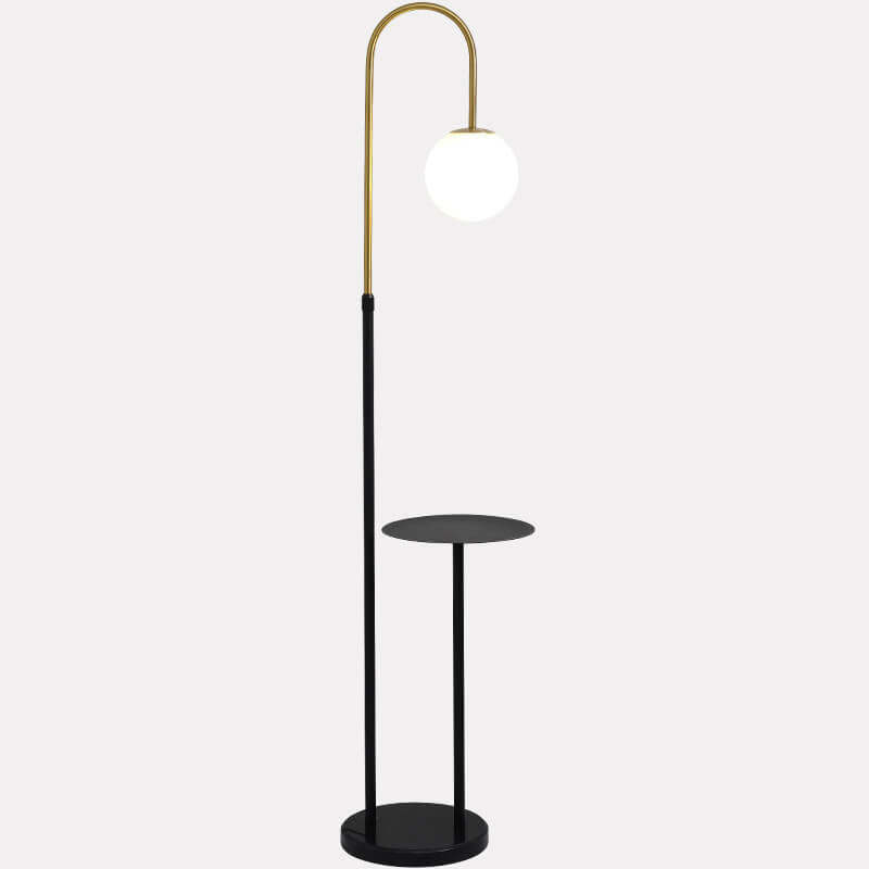 Industrial Iron Shelf Floor Lamp