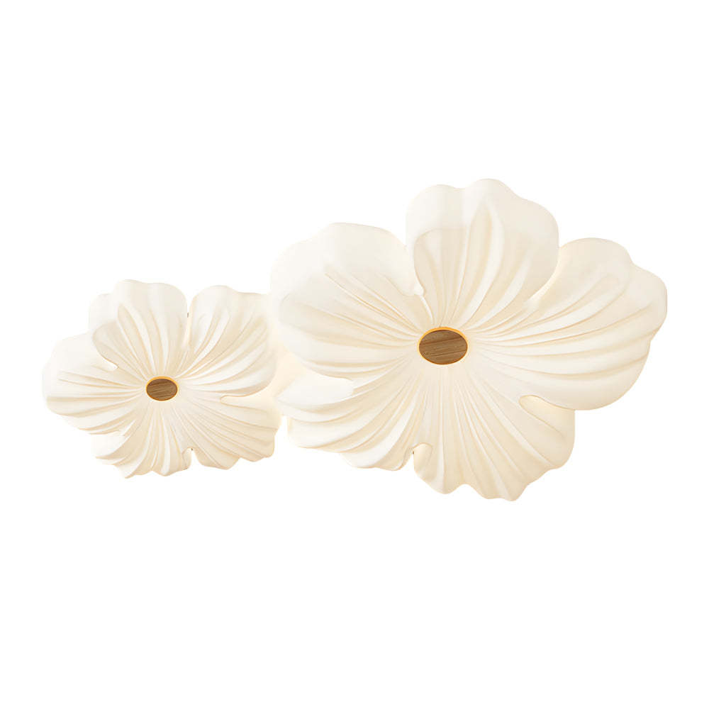 Nordic White Acrylic Flower Bedroom Ceiling Lamp