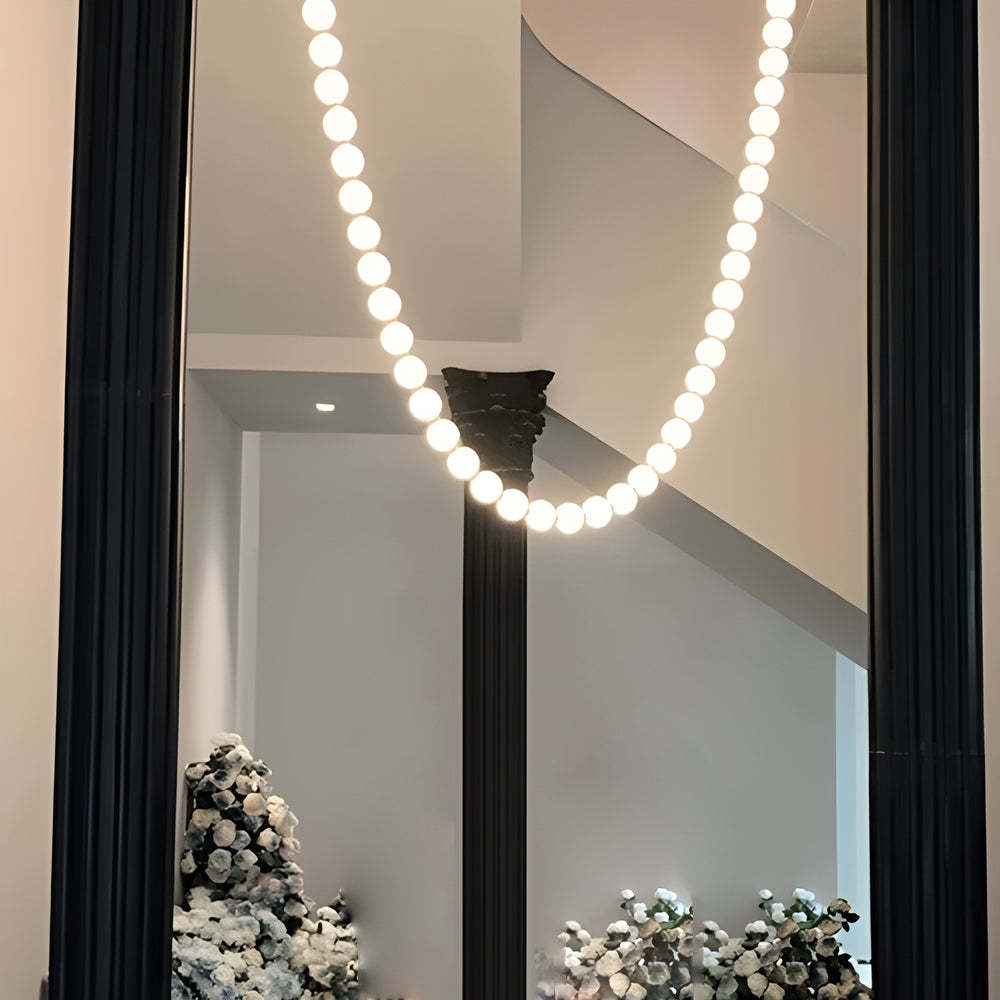 Acrylic Pearl Necklace Italian Style Chandelier
