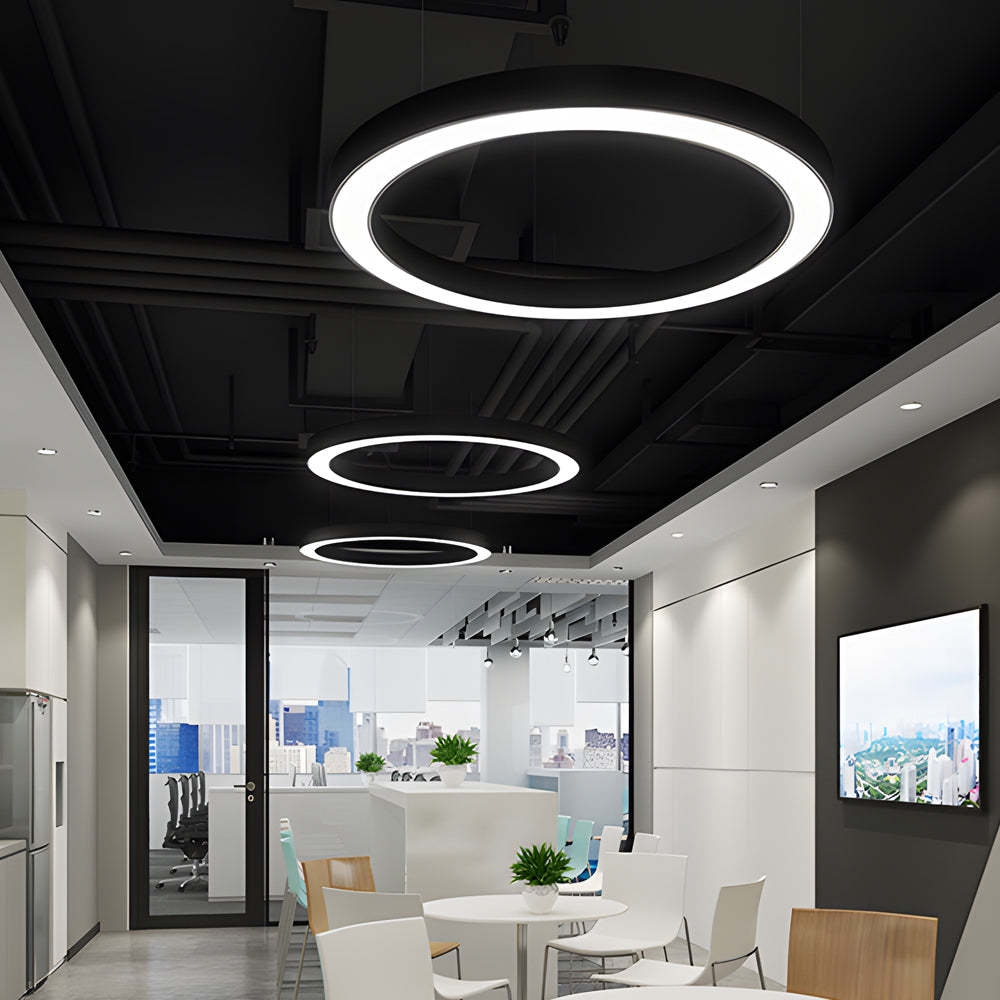 Ring Hanging LED Pendant for Gym Office