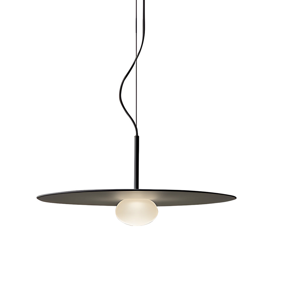 Glass Iron UFO LED Postmodern Chandelier