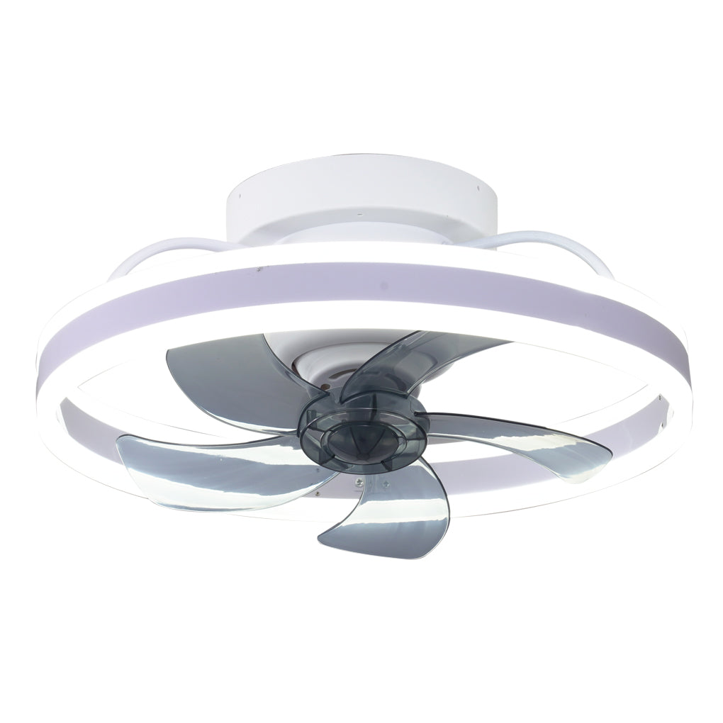 Round Stepless Dimming 360° Modern Ceiling Fan