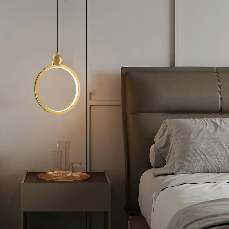 Minimalist Ring Dimming Aluminum Modern Pendant