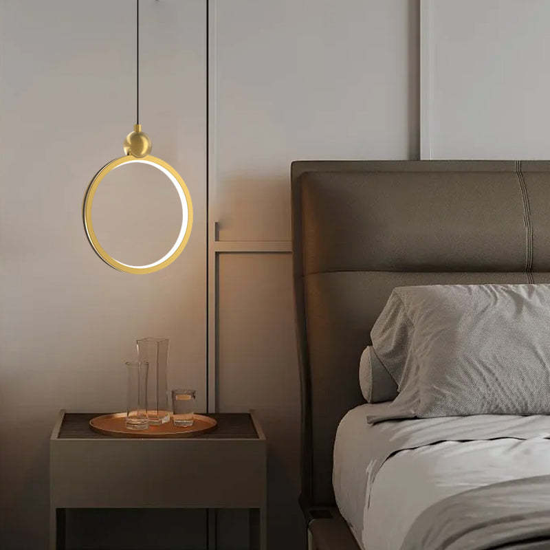 Minimalist Ring Dimming Aluminum Modern Pendant