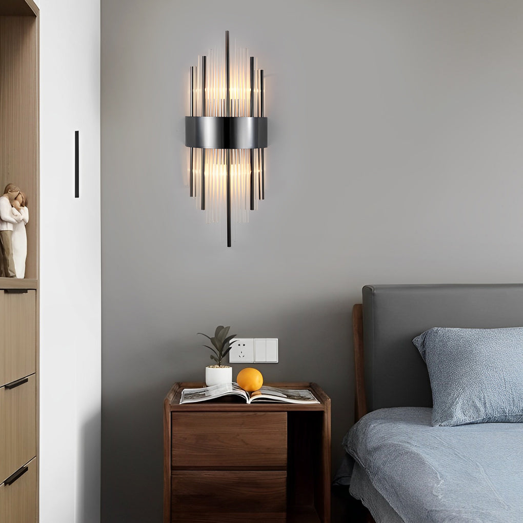 Simple Luxury Three Step Dimming LED Post-Modern Crystal Wall Lights Fixture-Lighom