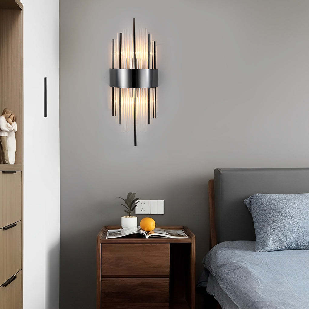 Simple Luxury Three Step Dimming LED Post-Modern Crystal Wall Lights Fixture-Lighom