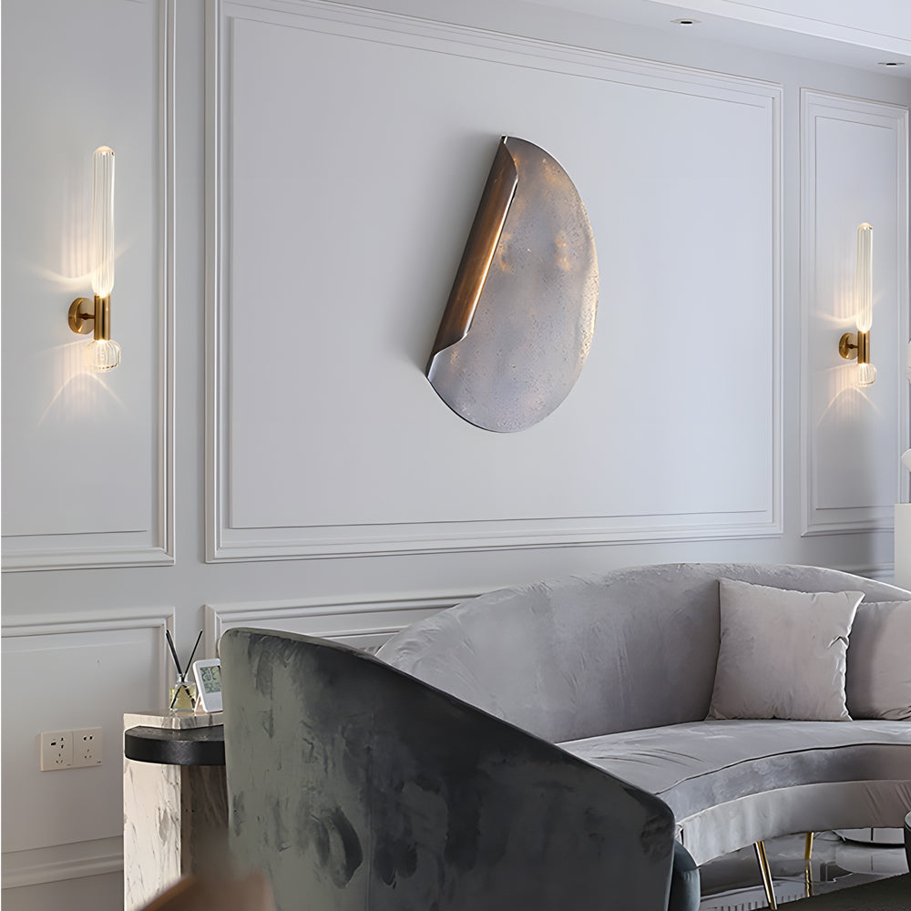 Glass Long Tube up and down Lighting Simple Art Postmodern Wall Light Fixture-Lighom