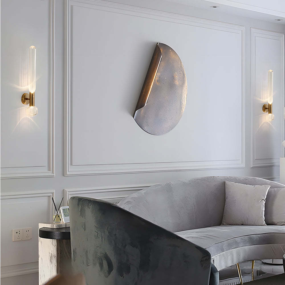 Glass Long Tube up and down Lighting Simple Art Postmodern Wall Light Fixture-Lighom