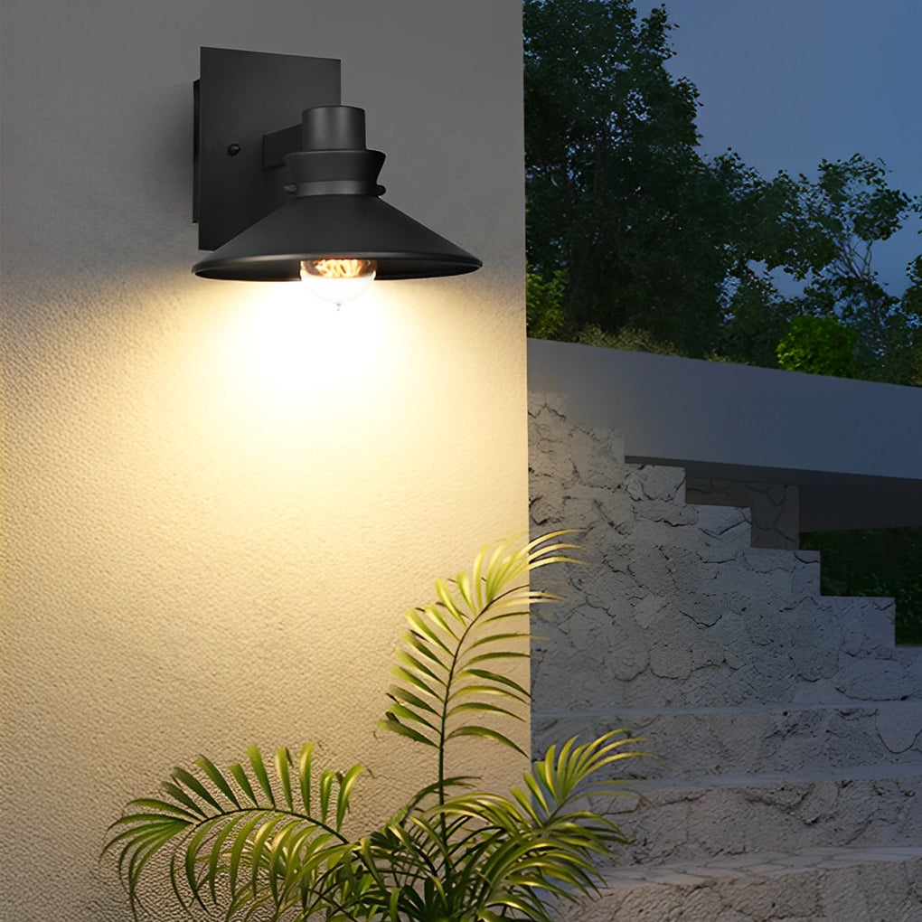 Minimalist Waterproof Black European-style Wall Lamp Exterior Lights-Lighom