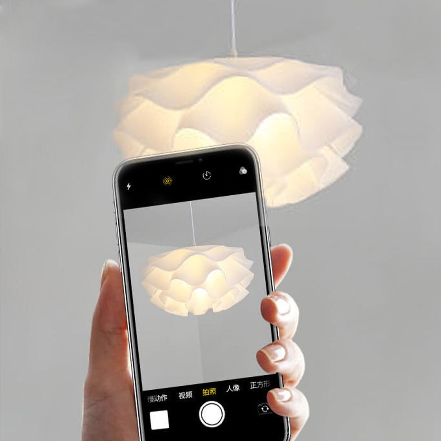 Minimalist Multi-Layer Petal Acrylic Pendant Light