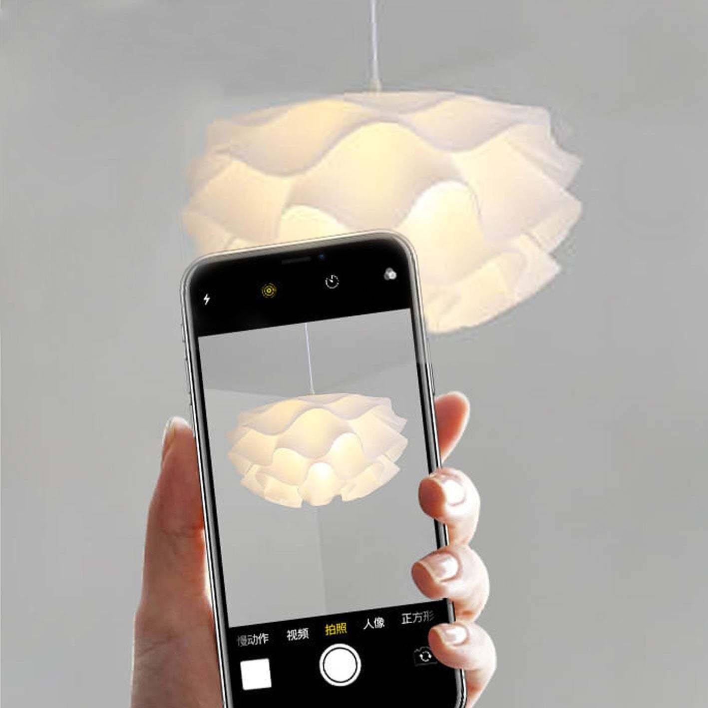 Minimalist Multi-Layer Petal Acrylic Pendant Light