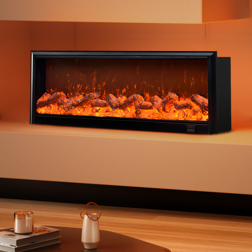 Simulated Firewood Flame Heating Decorative Recessed Fireplace Light-Lighom