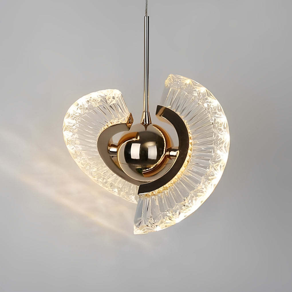 Creative Circle Anodized Acrylic LED Modern Pendant Lighting Hanging Lamp-Lighom