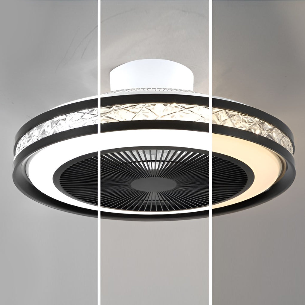 Nordic Minimalist Stepless Dimming Bladeless Ceiling Fan