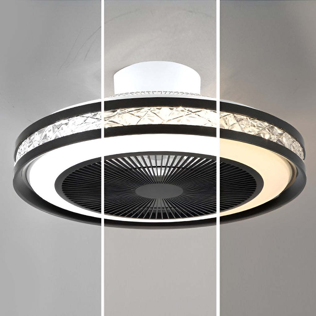 Nordic Minimalist Stepless Dimming Bladeless Ceiling Fan