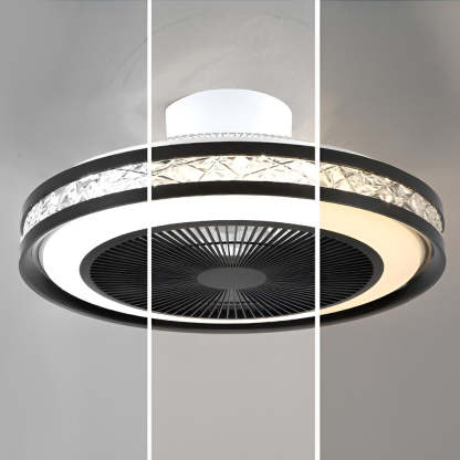 Nordic Minimalist Stepless Dimming Bladeless Ceiling Fan