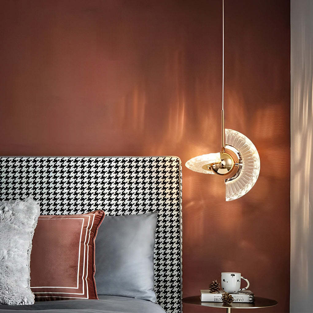 Adjustable Plated Mirror Metal Ball LED Nordic Pendant